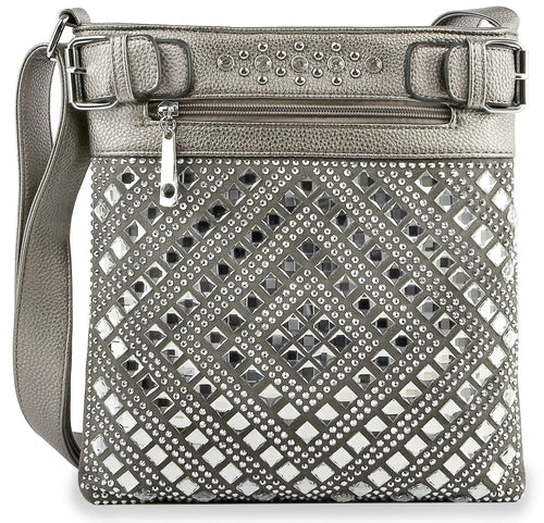 Rhinestone Covered Crossbody Sling