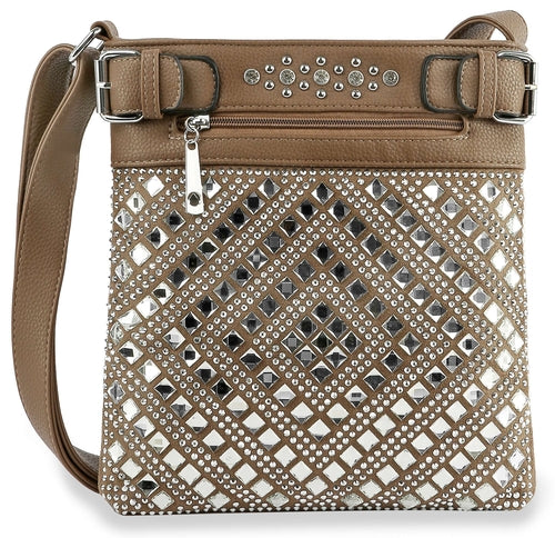Rhinestone Covered Crossbody Sling